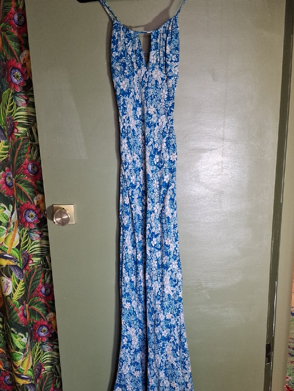 Gorgeous Free People Blue and White Floral Sundress